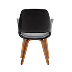 Porthos Home Haro Dining Chairs Set of 2, PU Leather, Bentwood Legs