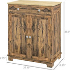 Sideboard Buffet CabinetKitchen Storage Cabinet - 15.75D x 26.75W x 33.5H