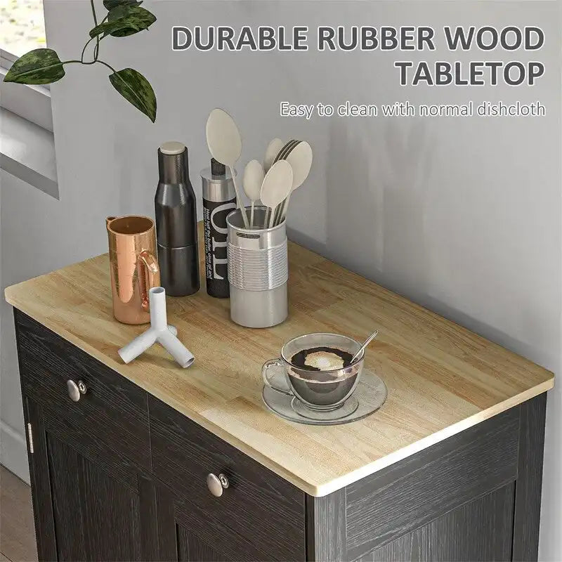 Sideboard Buffet CabinetKitchen Storage Cabinet - 15.75D x 26.75W x 33.5H