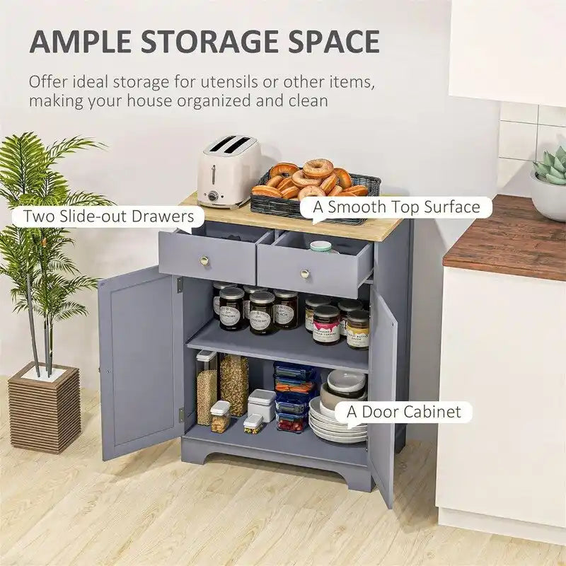 Sideboard Buffet CabinetKitchen Storage Cabinet - 15.75D x 26.75W x 33.5H
