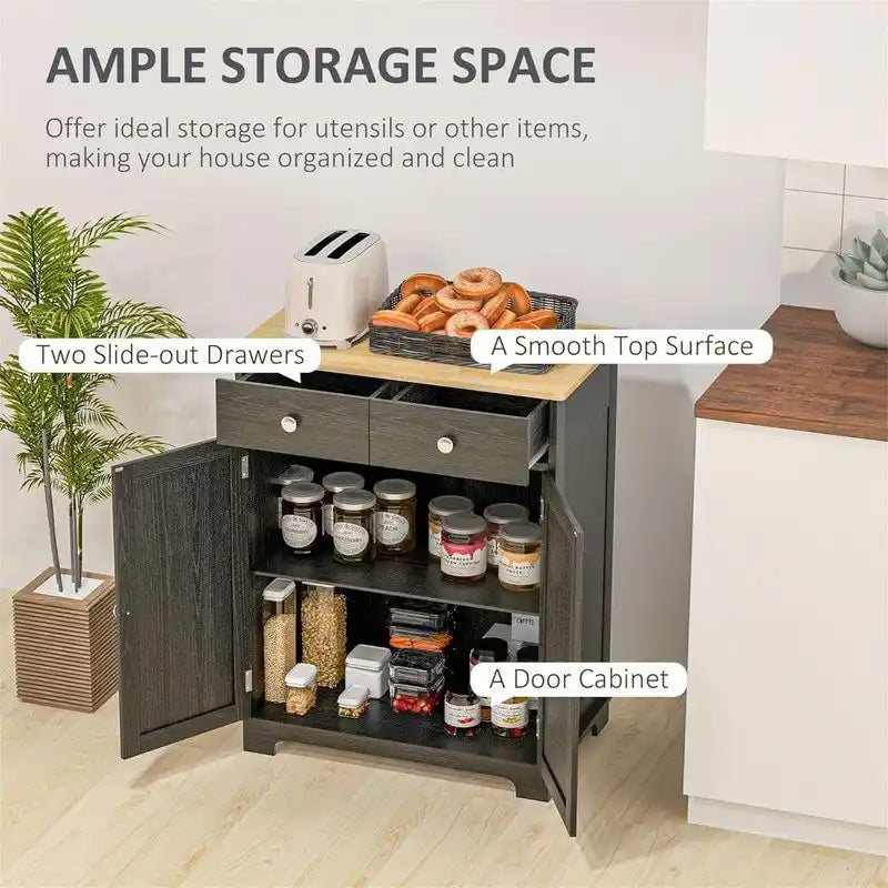 Sideboard Buffet CabinetKitchen Storage Cabinet - 15.75D x 26.75W x 33.5H