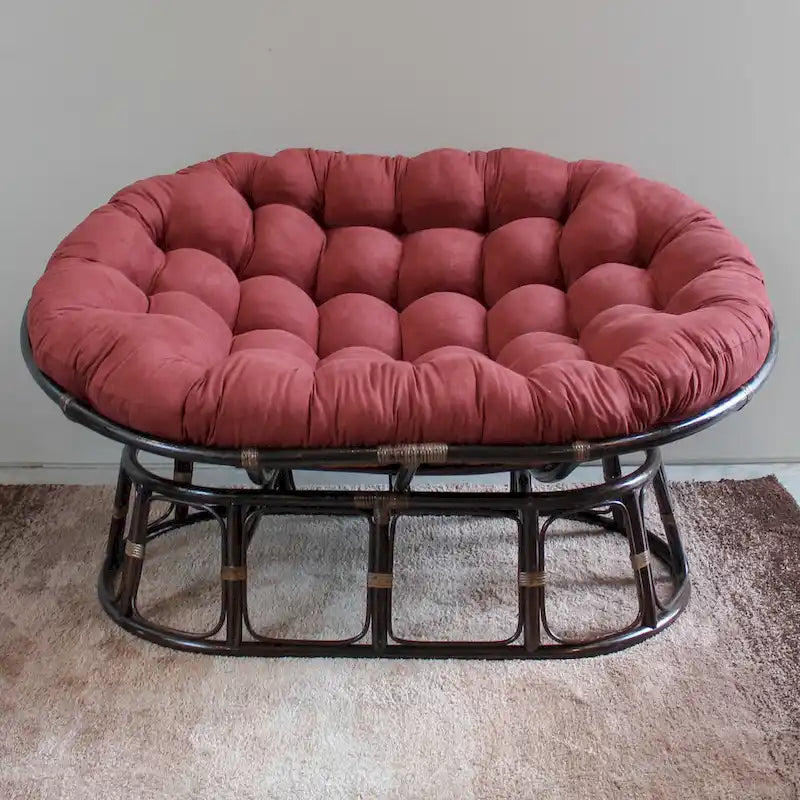 International Caravan Bali Double Papasan Chair with Cushion