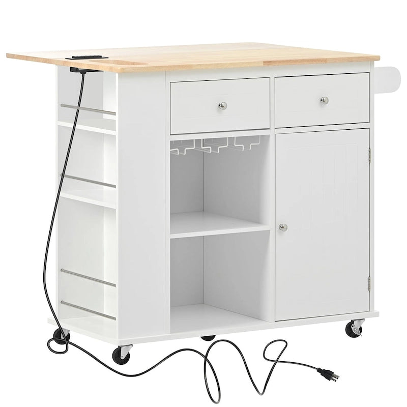 Kitchen Island with Power Outlet