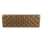 HomePop Classic Tufted Top Long Bench - Faux Leather
