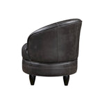 Faux Leather Swivel Lounge Chair