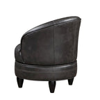 Faux Leather Swivel Lounge Chair