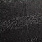 Furniture of America Gols Modern Black Faux Leather Padded Platform Bed