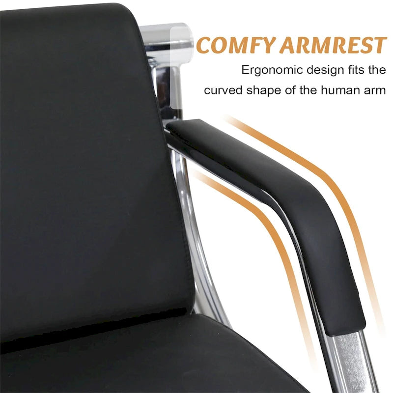 Kinbor Waiting Room Chair Office Chair, Reception Bench Guest Chair for Airport, Office, Salon, Bank, Hospital