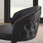 Art Leon Faux Leather Swivel Home Office Chair