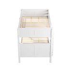 Camaflexi Full over Full Bunk Bed with Twin Trundle - Panel Headboard