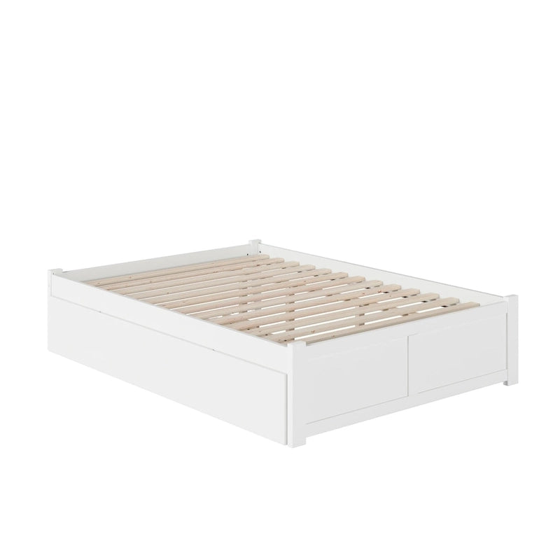 AFI Concord Wood King Platform Bed with Twin XL Trundle
