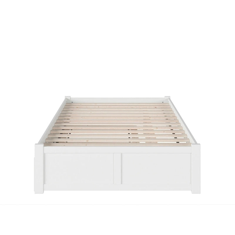 AFI Concord Wood King Platform Bed with Twin XL Trundle