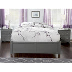 AFI Concord Wood King Platform Bed with Twin XL Trundle