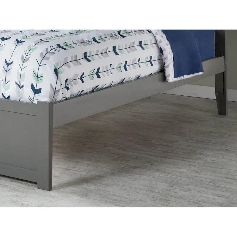 AFI Concord Wood King Platform Bed with Twin XL Trundle