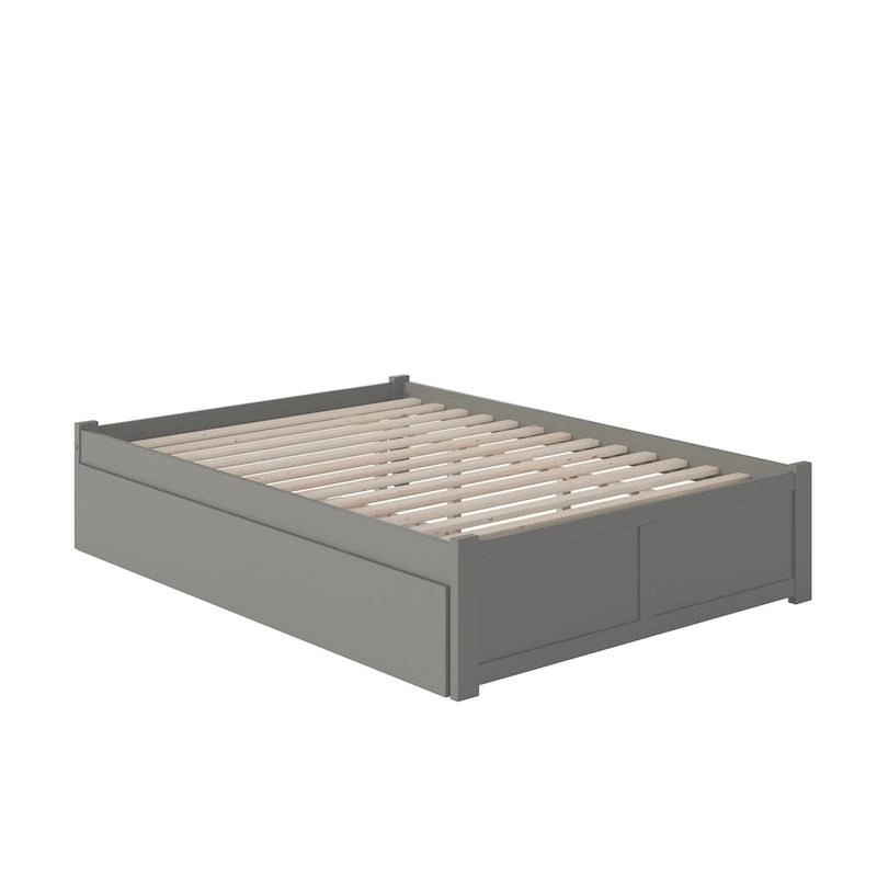 AFI Concord Wood King Platform Bed with Twin XL Trundle