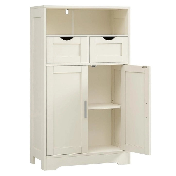Floor Storage Cabinet with 2 Doors - 11.8D x 23.6W x 42.5H