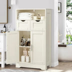 Floor Storage Cabinet with 2 Doors - 11.8D x 23.6W x 42.5H