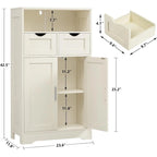Floor Storage Cabinet with 2 Doors - 11.8D x 23.6W x 42.5H
