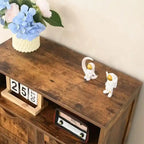 Floor Storage Cabinet with 2 Doors - 11.8D x 23.6W x 42.5H