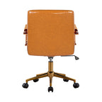 Porthos Home Franco Swivel Office Chair, PU Leather, Roller Wheels