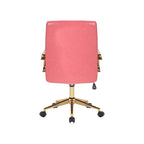 Porthos Home Franco Swivel Office Chair, PU Leather, Roller Wheels