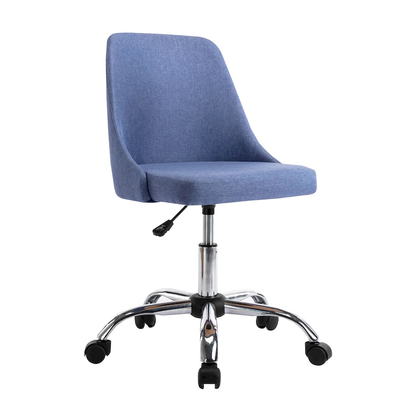 Porthos Home Roache Fabric Upholstered Office Chair with Chrome Base