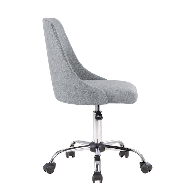 Porthos Home Roache Fabric Upholstered Office Chair with Chrome Base