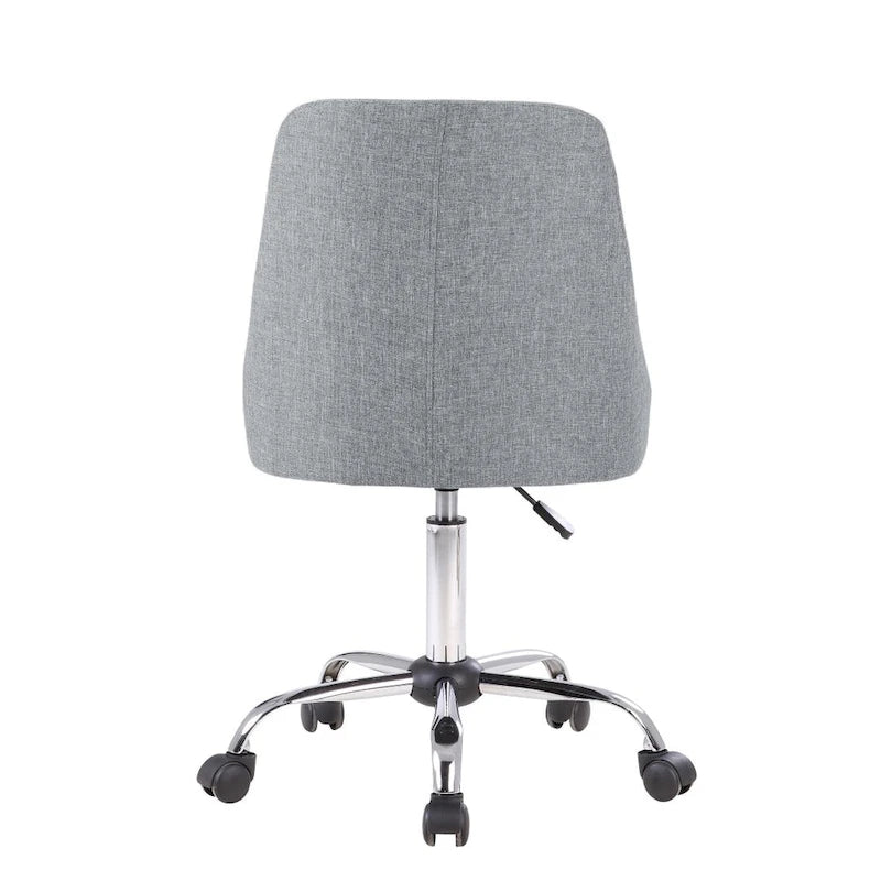 Porthos Home Roache Fabric Upholstered Office Chair with Chrome Base