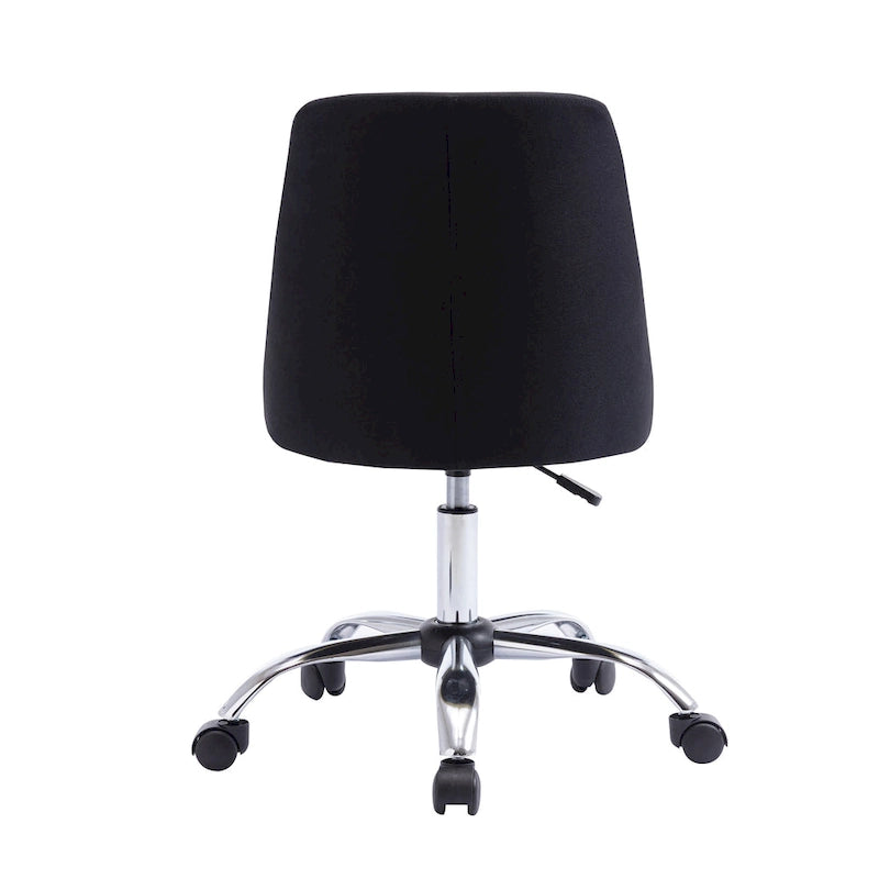 Porthos Home Roache Fabric Upholstered Office Chair with Chrome Base