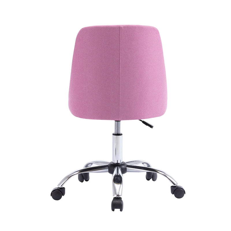 Porthos Home Roache Fabric Upholstered Office Chair with Chrome Base