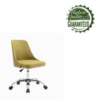 Porthos Home Roache Fabric Upholstered Office Chair with Chrome Base