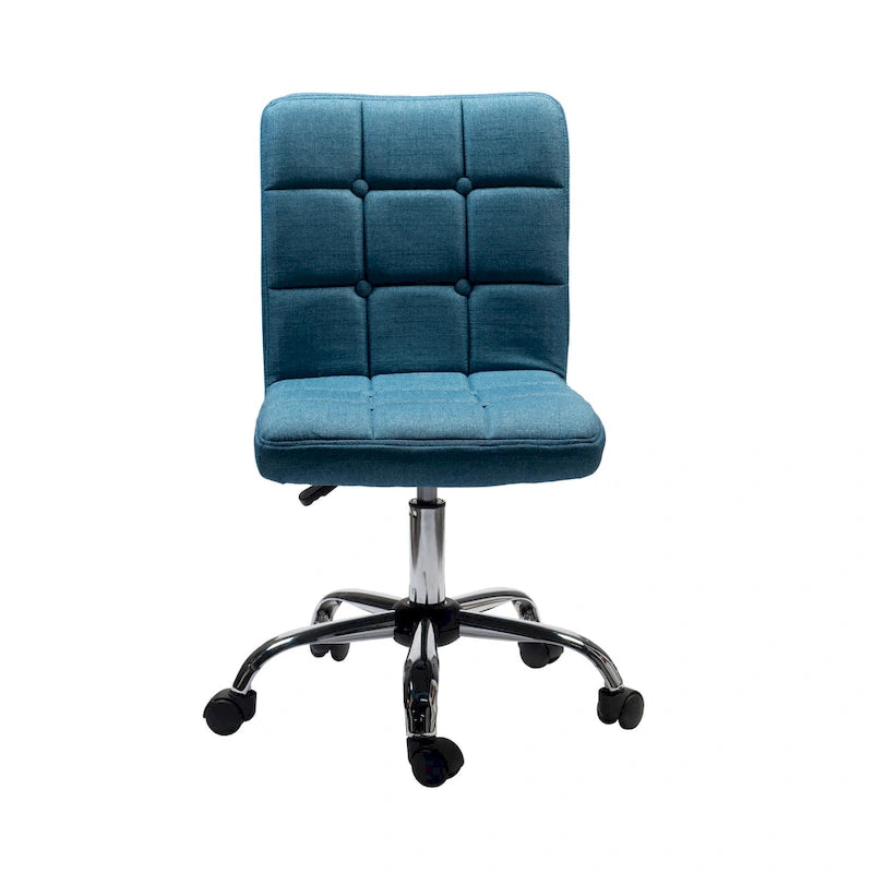 Porthos Home Alice Tufted Fabric Office Chairwith Metal Base