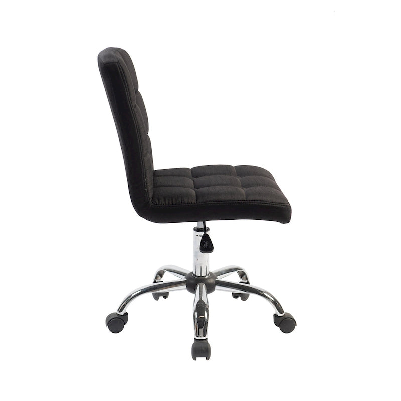 Porthos Home Alice Tufted Fabric Office Chairwith Metal Base