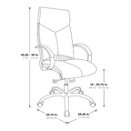 Deluxe High Back Black Executive Leather Chair