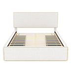 Full Size Upholstered Platform Bed with 4 Drawers