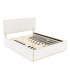 Full Size Upholstered Platform Bed with 4 Drawers