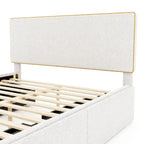 Full Size Upholstered Platform Bed with 4 Drawers