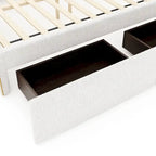 Full Size Upholstered Platform Bed with 4 Drawers