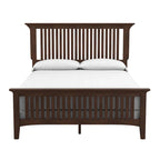 OSP Home Furnishings Modern Mission Queen Bedroom Set with 2 Nightstands and 1 Dresser