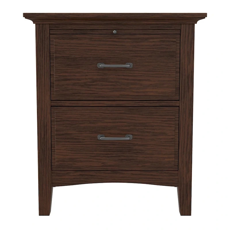 OSP Home Furnishings Modern Mission Queen Bedroom Set with 2 Nightstands and 1 Dresser