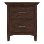 OSP Home Furnishings Modern Mission Queen Bedroom Set with 2 Nightstands and 1 Dresser