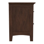 OSP Home Furnishings Modern Mission Queen Bedroom Set with 2 Nightstands and 1 Dresser