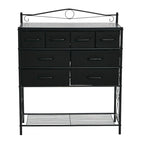 Household Essentials Victoria Dresser Table Storage Organizer with 8 Drawers and Shoe Shelf