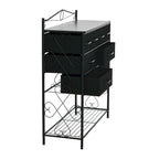 Household Essentials Victoria Dresser Table Storage Organizer with 8 Drawers and Shoe Shelf