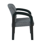 Espresso Finish Wood Visitor Chair
