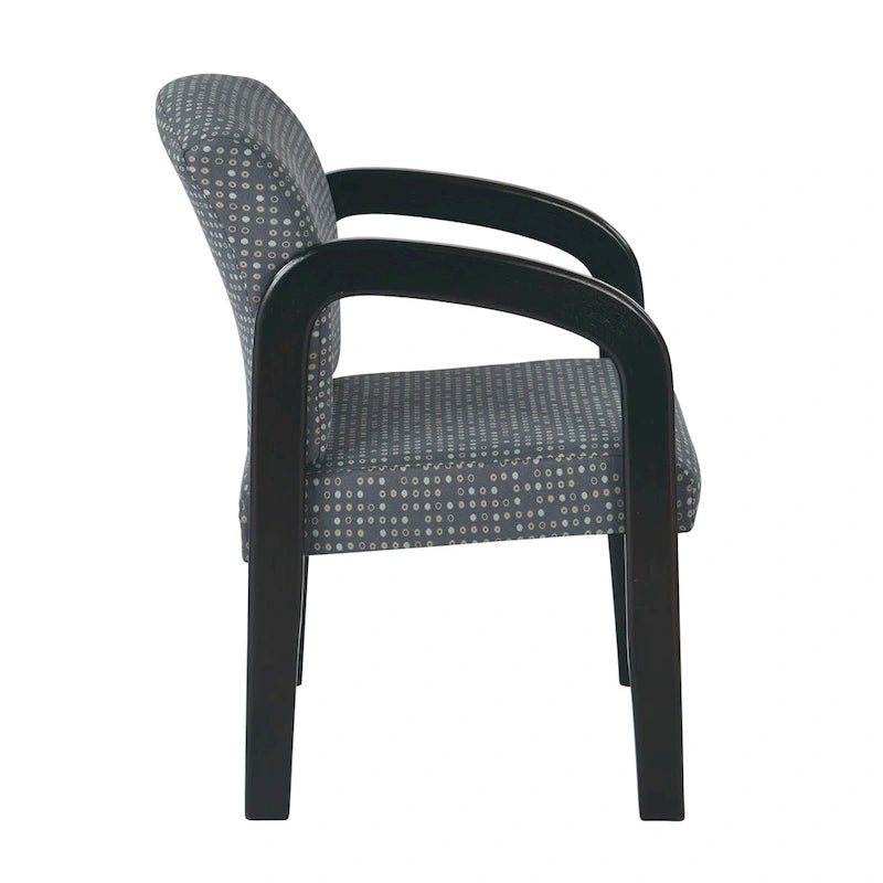 Espresso Finish Wood Visitor Chair
