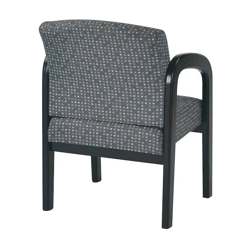 Espresso Finish Wood Visitor Chair