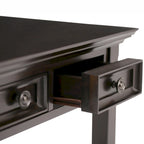 54-Inch Solid Wood Desk — Transitional Style (Hickory Brown)