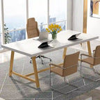 6FT Rectangle Conference Table, 70.9L Meeting Table for 6 People