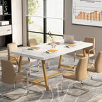 6FT Rectangle Conference Table, 70.9L Meeting Table for 6 People